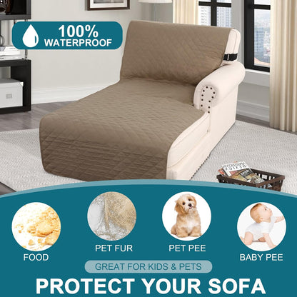 100% Waterproof Sofa Covers Couch Cover Sofa Cover for Dogs Couch Protector Triple Non-Slip Sofa Slipcover for 3 Cushion Couch Furniture Protector for Pets, Kids,Dog (Sofa 70", Ivory)