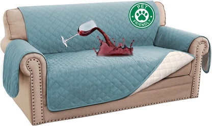100% Waterproof Sofa Covers Couch Cover Sofa Cover for Dogs Couch Protector Triple Non-Slip Sofa Slipcover for 3 Cushion Couch Furniture Protector for Pets, Kids,Dog (Sofa 70", Ivory)
