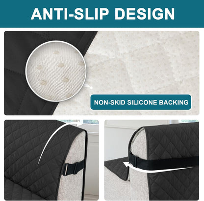 100% Waterproof Sofa Covers Couch Cover Sofa Cover for Dogs Couch Protector Triple Non-Slip Sofa Slipcover for 3 Cushion Couch Furniture Protector for Pets, Kids,Dog (Sofa 70", Ivory)