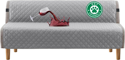 100% Waterproof Sofa Covers Couch Cover Sofa Cover for Dogs Couch Protector Triple Non-Slip Sofa Slipcover for 3 Cushion Couch Furniture Protector for Pets, Kids,Dog (Sofa 70", Ivory)