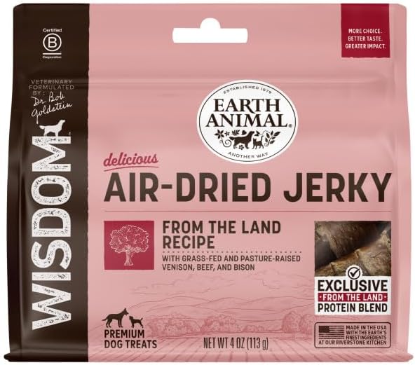 Wisdom Air Dried Jerky - from the Land Recipe - 4 oz Bag