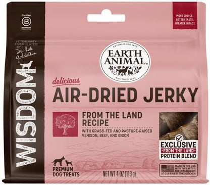 Wisdom Air Dried Jerky - from the Land Recipe - 4 oz Bag