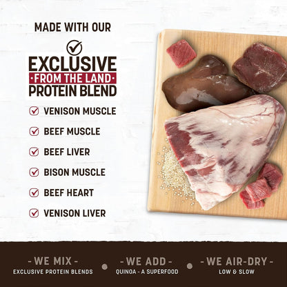 Wisdom Air Dried Jerky - from the Land Recipe - 4 oz Bag