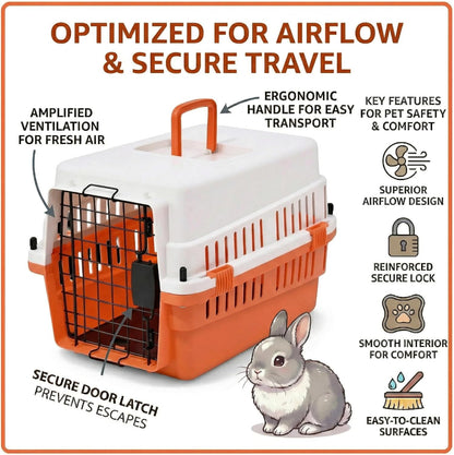 20-Inch Pink Hard Shell Pet Carrier for Small Dogs & Cats Under 15 Lbs