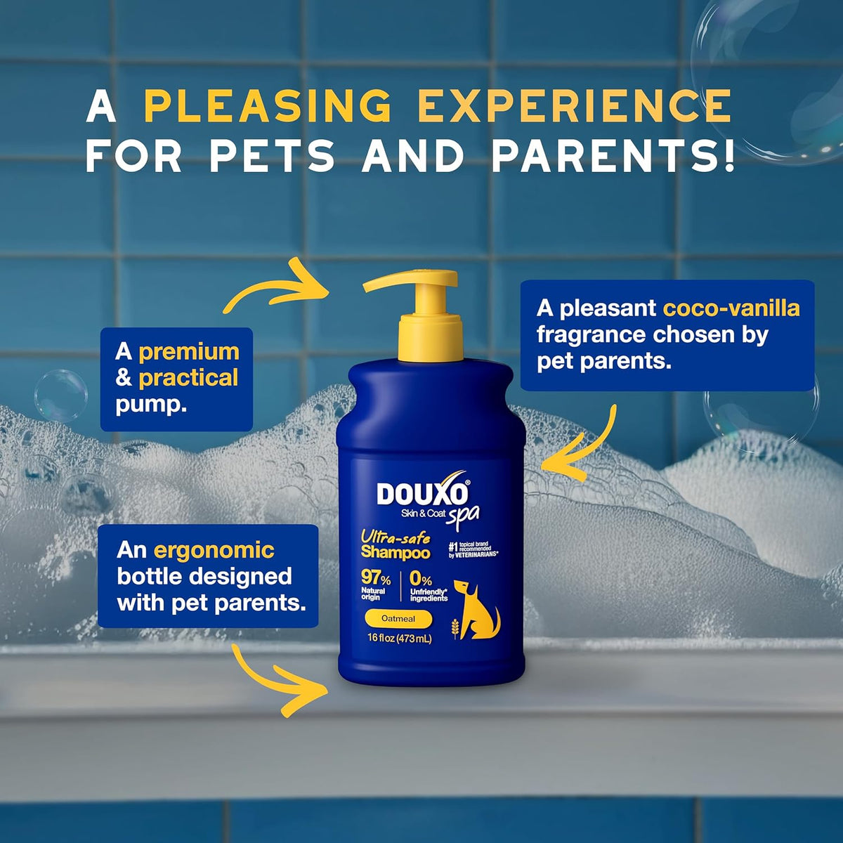 SPA Oatmeal Dog Shampoo, 16 fl oz