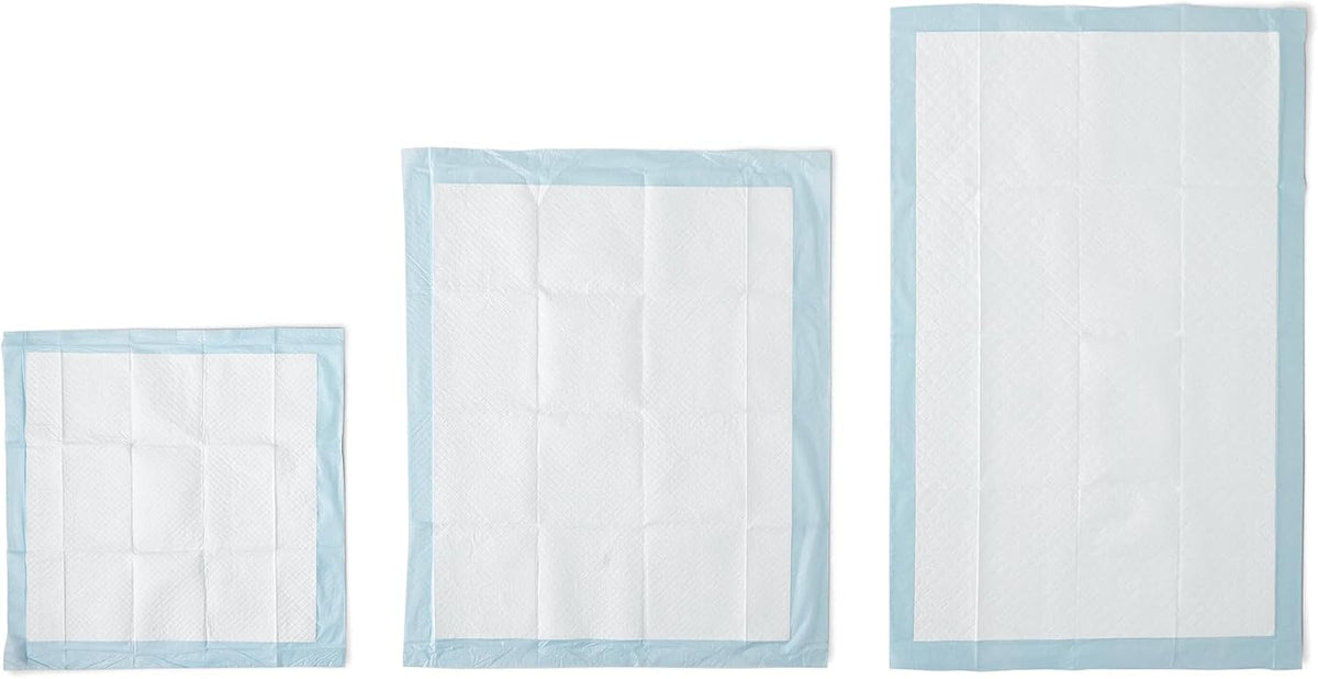 Leak-Proof Dog and Puppy Potty Training Pee Pads with Quick-Dry 5-Layer Surface, Standard Absorbency, Giant Size, 27.5 x 44 Inch, Blue & White, 40-Pack