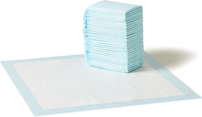Leak-Proof Dog and Puppy Potty Training Pee Pads with Quick-Dry 5-Layer Surface, Standard Absorbency, Giant Size, 27.5 x 44 Inch, Blue & White, 40-Pack