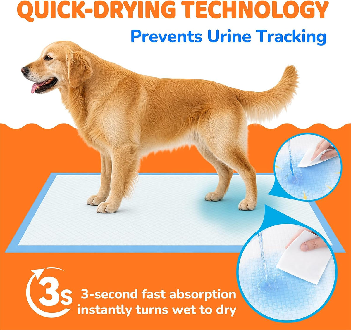 Puppy Pads 28"x34", Extra Large, Super Absorbent