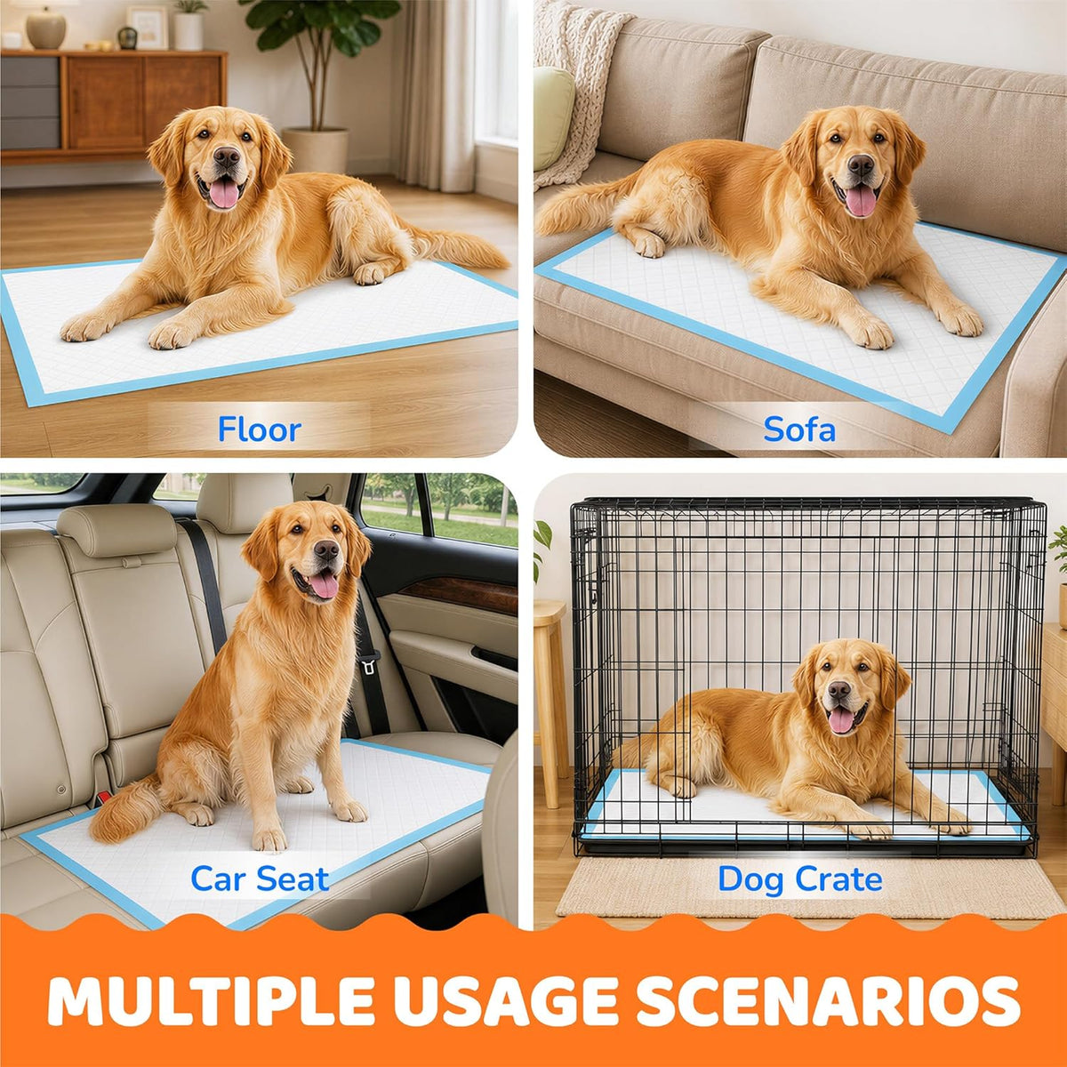Puppy Pads 28"x34", Extra Large, Super Absorbent