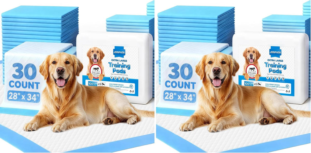 Puppy Pads 28"x34", Extra Large, Super Absorbent