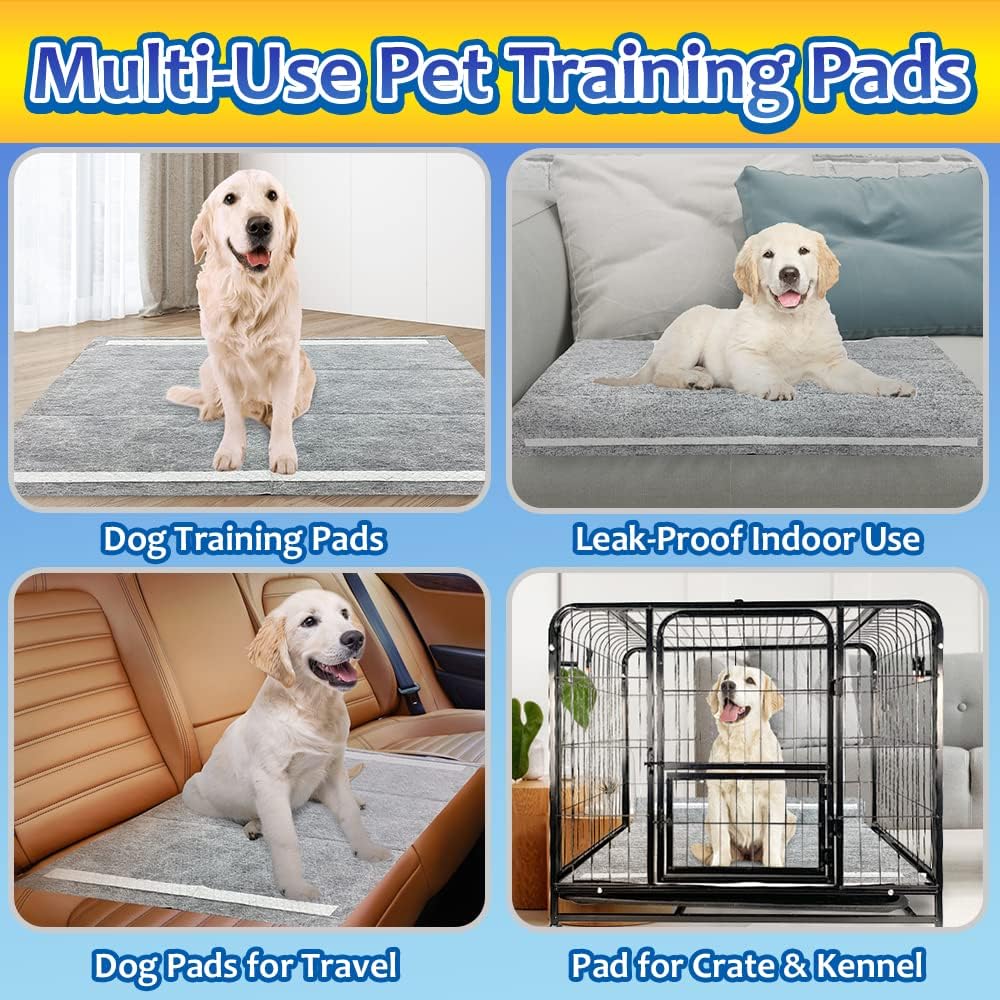 Charcoal Dog Pee Pads Extra Large 28“x34”, Puppy Pads XL 30 Count, Potty Pads for Dogs, Disposable Urine Bed Pads for Odor-Control, X-Large Piddle Underpads, Training Liners for Housebreaking