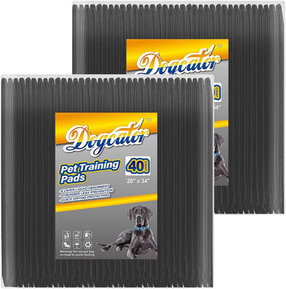 Charcoal Dog Pee Pads Extra Large 28“x34”, Puppy Pads XL 30 Count, Potty Pads for Dogs, Disposable Urine Bed Pads for Odor-Control, X-Large Piddle Underpads, Training Liners for Housebreaking