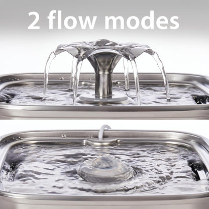 Innovation Award Winner Stainless Steel Cat Water Fountain, 108oz