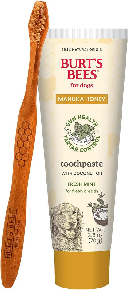 Burt's Bees Manuka Honey Peppermint Puppy Dental Kit, 2.5 Oz