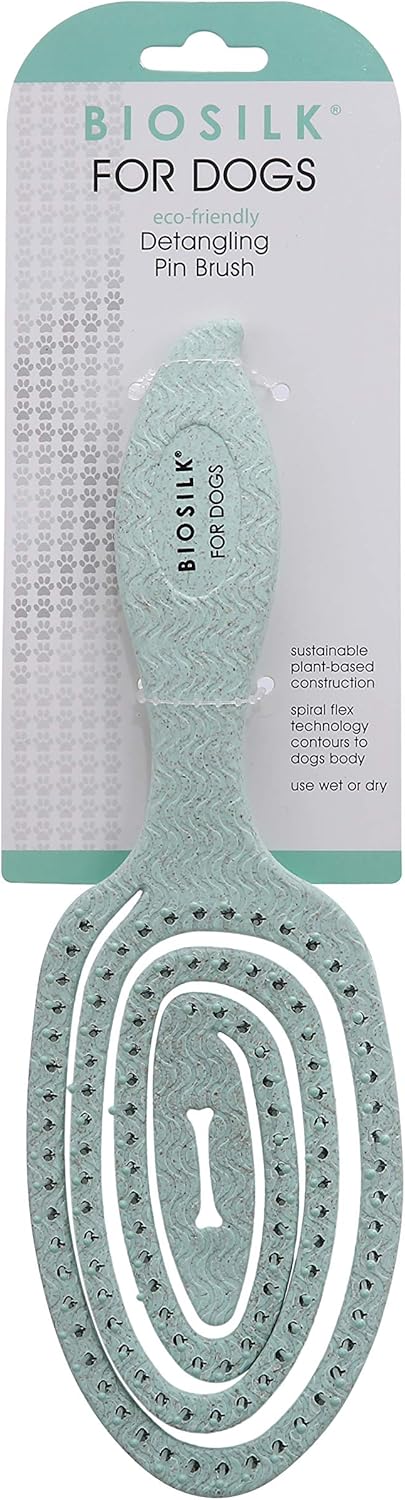 for Pets Eco-Friendly Detangling Pin Brush for Dogs | Gentle grooming brush removes knots and tangles, supports healthy coats for all dog breeds