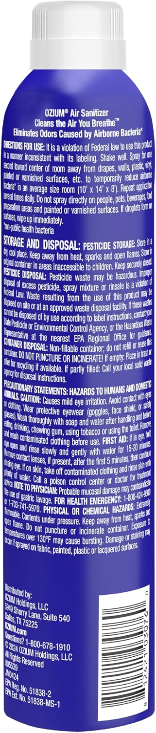 8 Oz. Air Sanitizer & Odor Eliminator Spray