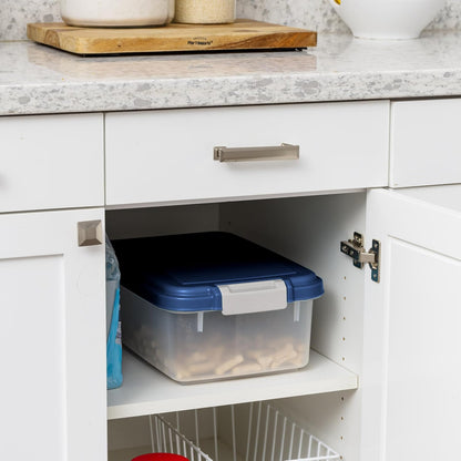 Dog Food Storage Container, Up to 11 lbs, Navy, Made in USA