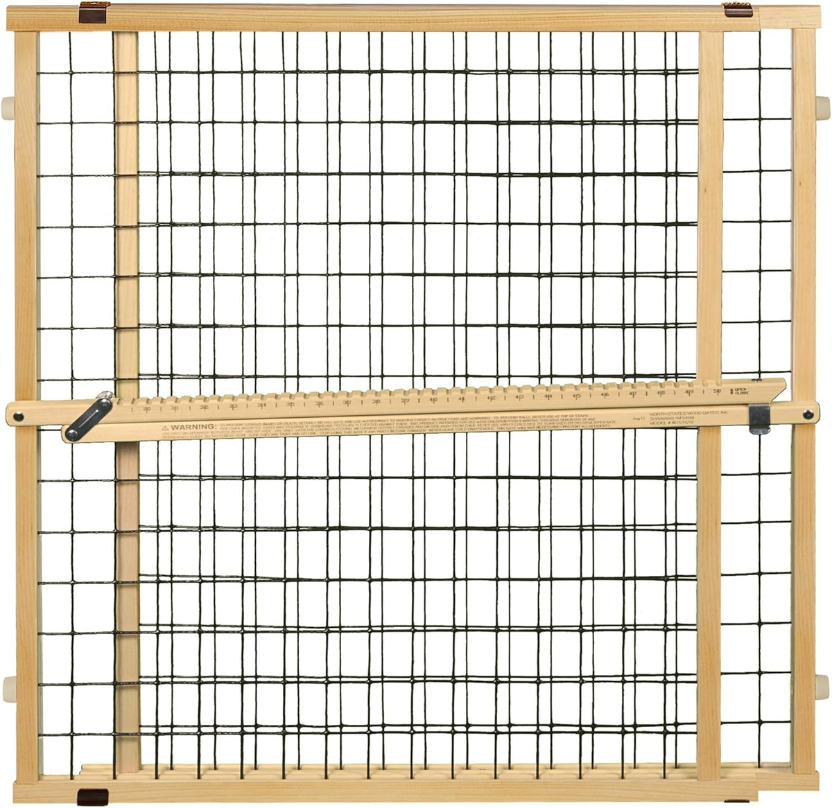 MYPET Wire Mesh Dog Gate: 29.5"-50" Wide, Pressure Mounted with No Tools; Expandable, Durable Pet Gates for Doors and Hallways, 31" Tall, Made with Sustainable Hardwood