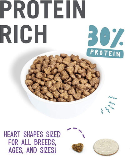 Naked Essentials Dry Dog Food - Lamb + Bison - High Protein, Real Meat, No Fillers, Prebiotics + Probiotics, 4lb Bag