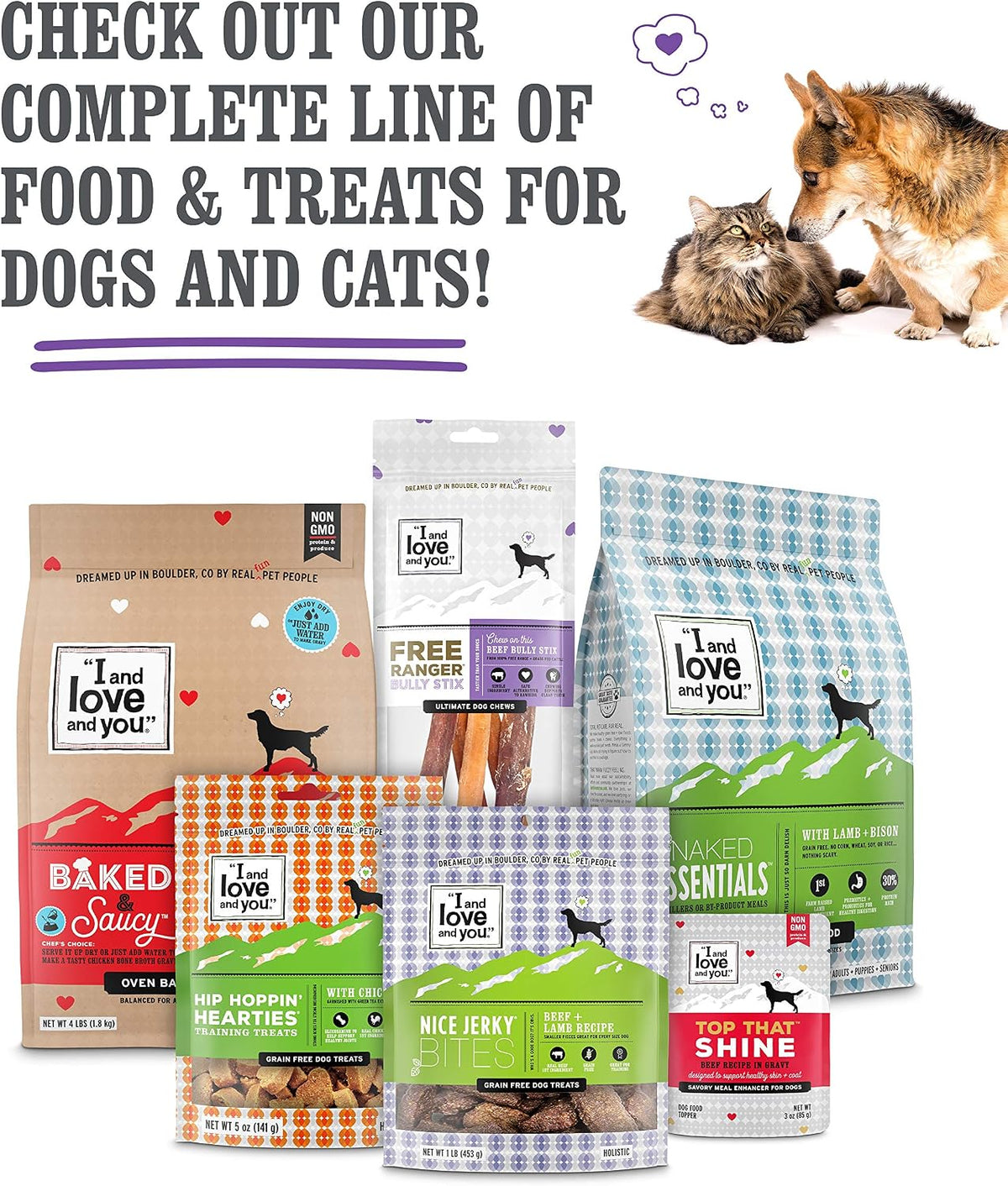 Naked Essentials Dry Dog Food - Lamb + Bison - High Protein, Real Meat, No Fillers, Prebiotics + Probiotics, 4lb Bag