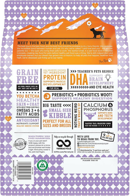 Naked Essentials Dry Dog Food - Lamb + Bison - High Protein, Real Meat, No Fillers, Prebiotics + Probiotics, 4lb Bag