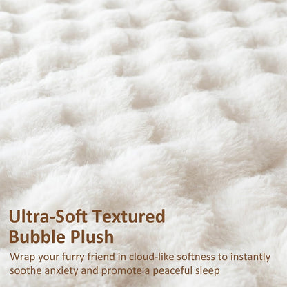 Dog Bed Couch Sofa for Small Medium Dogs Cats 30x30x9 Round White