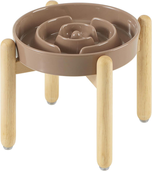 Havniva Ceramic Slow Feeder Dog Bowls, 1.6 Cups Dog Bowl Slow Feeding for Medium Breed, 8.2inch Puzzle Dog Food Bowl Slow Feeder Non-Slip Anti-Gulping and Anti-Choking Reduces Bloating