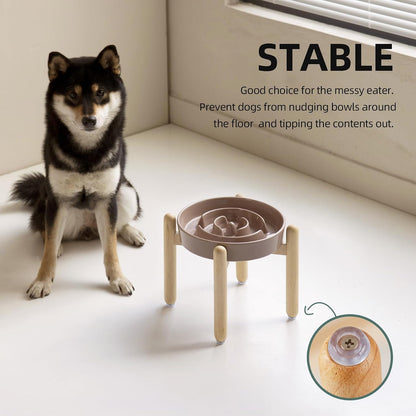 Havniva Ceramic Slow Feeder Dog Bowls, 1.6 Cups Dog Bowl Slow Feeding for Medium Breed, 8.2inch Puzzle Dog Food Bowl Slow Feeder Non-Slip Anti-Gulping and Anti-Choking Reduces Bloating