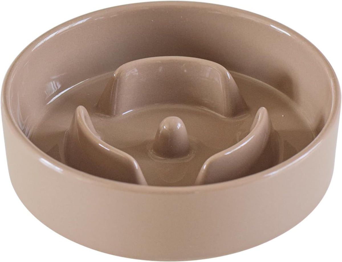 Havniva Ceramic Slow Feeder Dog Bowls, 1.6 Cups Dog Bowl Slow Feeding for Medium Breed, 8.2inch Puzzle Dog Food Bowl Slow Feeder Non-Slip Anti-Gulping and Anti-Choking Reduces Bloating