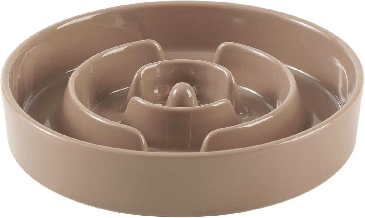 Havniva Ceramic Slow Feeder Dog Bowls, 1.6 Cups Dog Bowl Slow Feeding for Medium Breed, 8.2inch Puzzle Dog Food Bowl Slow Feeder Non-Slip Anti-Gulping and Anti-Choking Reduces Bloating