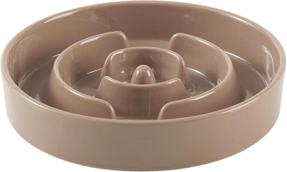 Havniva Ceramic Slow Feeder Dog Bowls, 1.6 Cups Dog Bowl Slow Feeding for Medium Breed, 8.2inch Puzzle Dog Food Bowl Slow Feeder Non-Slip Anti-Gulping and Anti-Choking Reduces Bloating