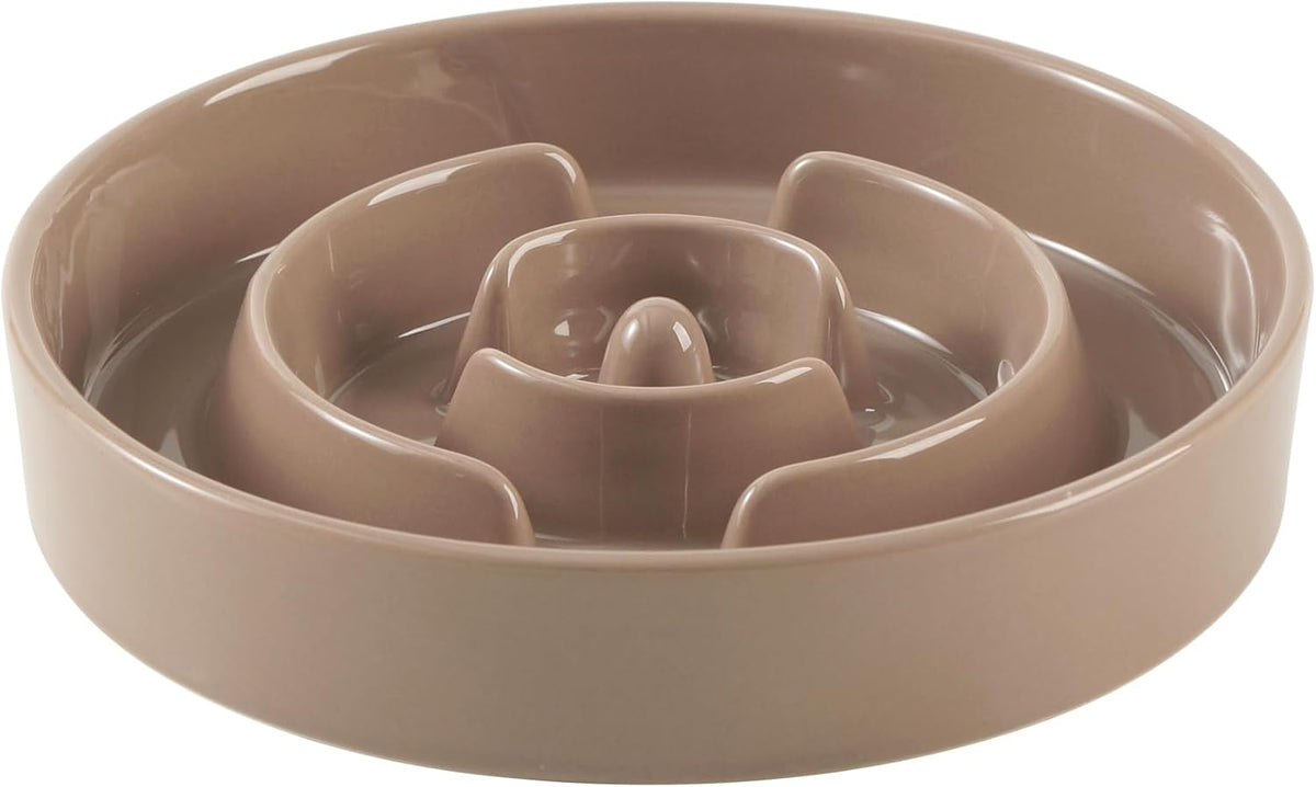 Havniva Ceramic Slow Feeder Dog Bowls, 1.6 Cups Dog Bowl Slow Feeding for Medium Breed, 8.2inch Puzzle Dog Food Bowl Slow Feeder Non-Slip Anti-Gulping and Anti-Choking Reduces Bloating