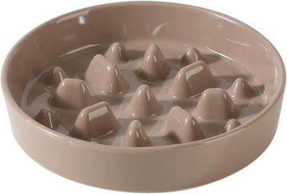 Havniva Ceramic Slow Feeder Dog Bowls, 1.6 Cups Dog Bowl Slow Feeding for Medium Breed, 8.2inch Puzzle Dog Food Bowl Slow Feeder Non-Slip Anti-Gulping and Anti-Choking Reduces Bloating