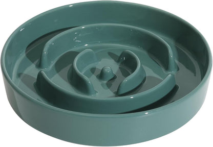 Havniva Ceramic Slow Feeder Dog Bowls, 1.6 Cups Dog Bowl Slow Feeding for Medium Breed, 8.2inch Puzzle Dog Food Bowl Slow Feeder Non-Slip Anti-Gulping and Anti-Choking Reduces Bloating