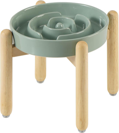 Havniva Ceramic Slow Feeder Dog Bowls, 1.6 Cups Dog Bowl Slow Feeding for Medium Breed, 8.2inch Puzzle Dog Food Bowl Slow Feeder Non-Slip Anti-Gulping and Anti-Choking Reduces Bloating