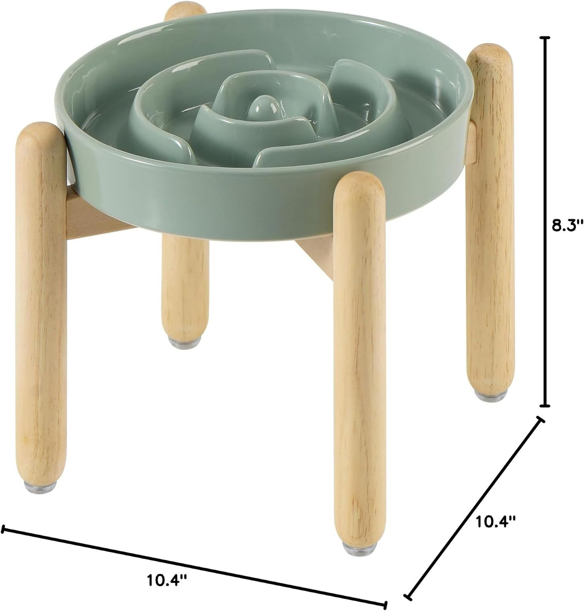 Havniva Ceramic Slow Feeder Dog Bowls, 1.6 Cups Dog Bowl Slow Feeding for Medium Breed, 8.2inch Puzzle Dog Food Bowl Slow Feeder Non-Slip Anti-Gulping and Anti-Choking Reduces Bloating