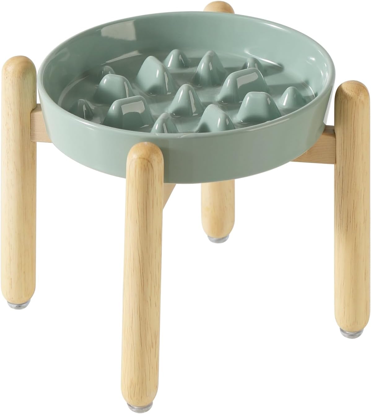 Havniva Ceramic Slow Feeder Dog Bowls, 1.6 Cups Dog Bowl Slow Feeding for Medium Breed, 8.2inch Puzzle Dog Food Bowl Slow Feeder Non-Slip Anti-Gulping and Anti-Choking Reduces Bloating
