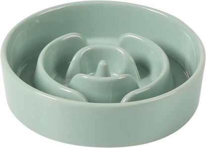 Havniva Ceramic Slow Feeder Dog Bowls, 1.6 Cups Dog Bowl Slow Feeding for Medium Breed, 8.2inch Puzzle Dog Food Bowl Slow Feeder Non-Slip Anti-Gulping and Anti-Choking Reduces Bloating