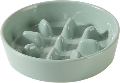 Havniva Ceramic Slow Feeder Dog Bowls, 1.6 Cups Dog Bowl Slow Feeding for Medium Breed, 8.2inch Puzzle Dog Food Bowl Slow Feeder Non-Slip Anti-Gulping and Anti-Choking Reduces Bloating
