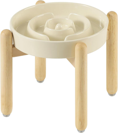 Havniva Ceramic Slow Feeder Dog Bowls, 1.6 Cups Dog Bowl Slow Feeding for Medium Breed, 8.2inch Puzzle Dog Food Bowl Slow Feeder Non-Slip Anti-Gulping and Anti-Choking Reduces Bloating