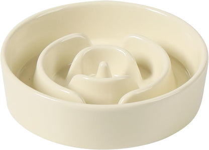 Havniva Ceramic Slow Feeder Dog Bowls, 1.6 Cups Dog Bowl Slow Feeding for Medium Breed, 8.2inch Puzzle Dog Food Bowl Slow Feeder Non-Slip Anti-Gulping and Anti-Choking Reduces Bloating