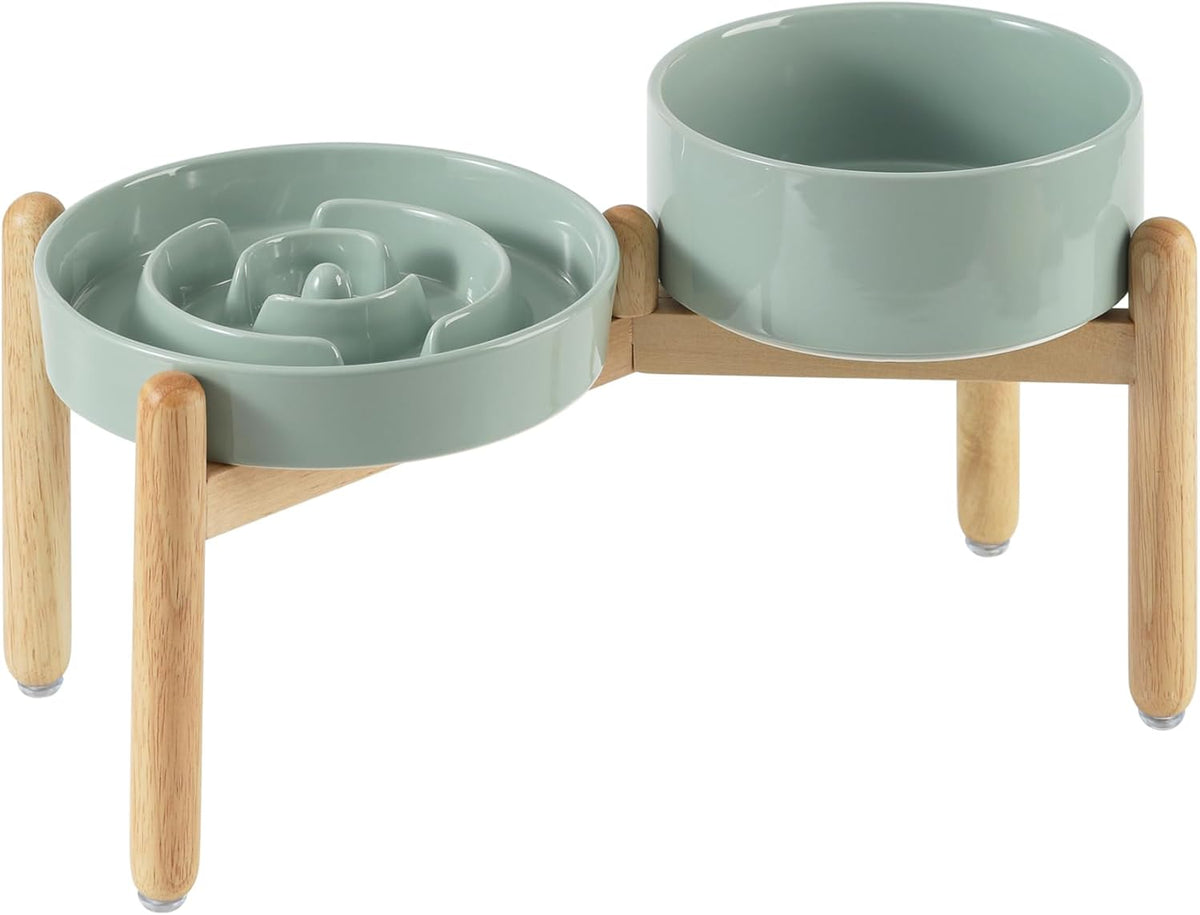 Havniva Ceramic Slow Feeder Dog Bowls, 1.6 Cups Dog Bowl Slow Feeding for Medium Breed, 8.2inch Puzzle Dog Food Bowl Slow Feeder Non-Slip Anti-Gulping and Anti-Choking Reduces Bloating
