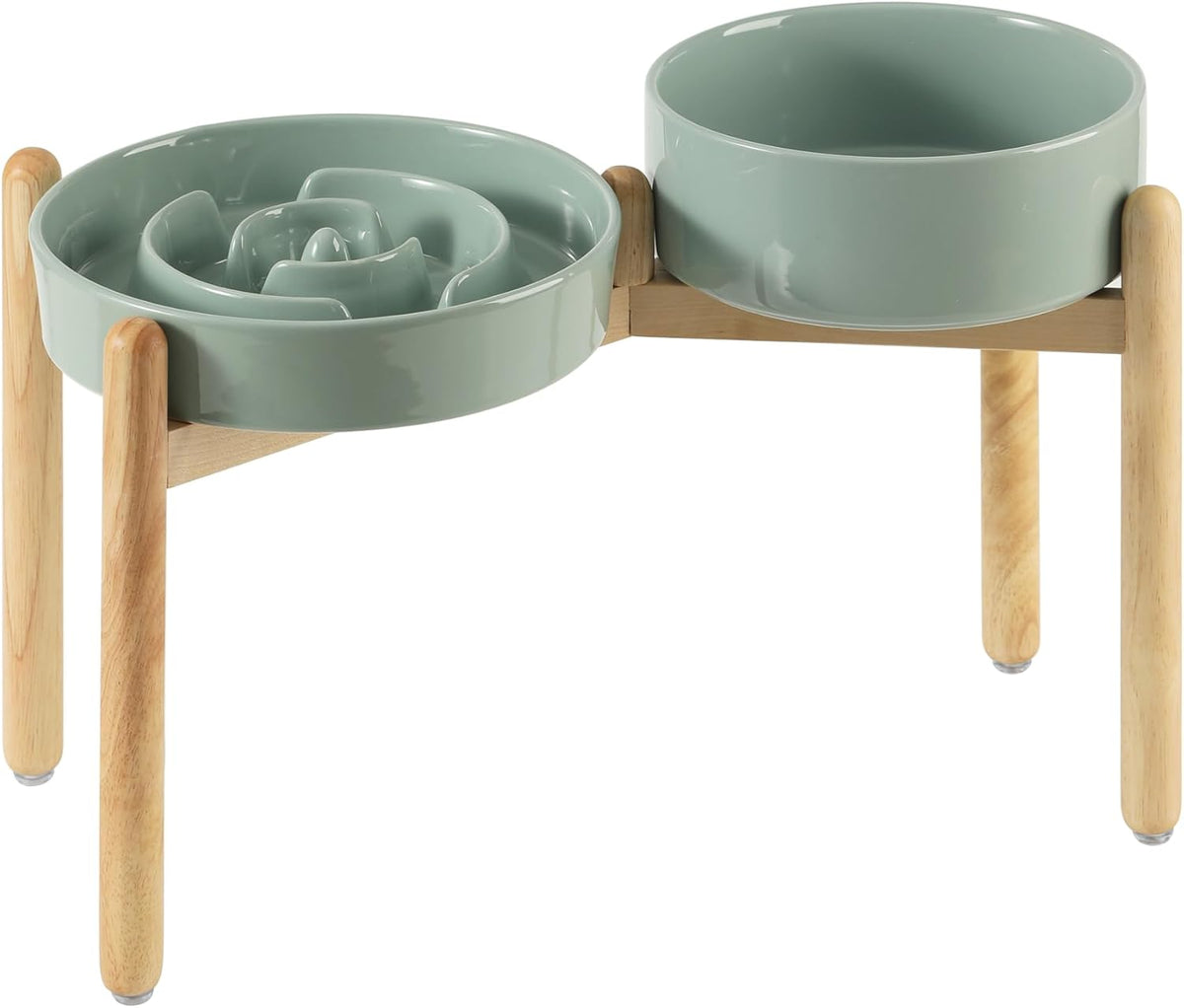 Havniva Ceramic Slow Feeder Dog Bowls, 1.6 Cups Dog Bowl Slow Feeding for Medium Breed, 8.2inch Puzzle Dog Food Bowl Slow Feeder Non-Slip Anti-Gulping and Anti-Choking Reduces Bloating
