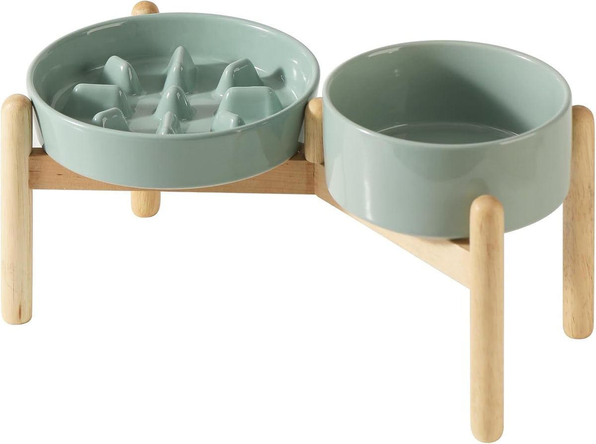 Havniva Ceramic Slow Feeder Dog Bowls, 1.6 Cups Dog Bowl Slow Feeding for Medium Breed, 8.2inch Puzzle Dog Food Bowl Slow Feeder Non-Slip Anti-Gulping and Anti-Choking Reduces Bloating