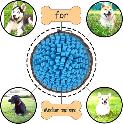 Pet Snuffle Mat for Dogs,Interactive Feed Puzzle for Boredom,Encourages Natural Foraging Skills for Cats Rabbits Dogs Bowl, Dog Treat Dispenser Indoor Outdoor Stress Relief,Travel Portable and Compact