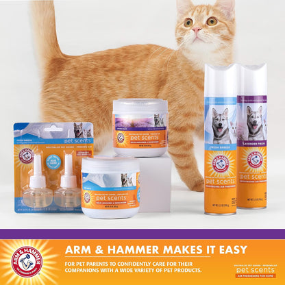 Pet Scents Gel Odor Eliminator, Baking Soda Deodorizer for Pet Rooms, Litter Box Areas, and Indoor Spaces, Long-Lasting Solid Gel Format, Fresh Breeze Scent, 15 Oz