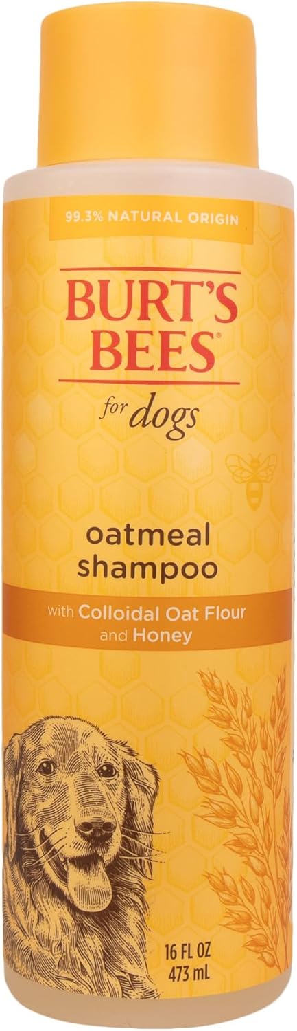 Oatmeal Dog Shampoo with Honey, Unscented, 16 Fl Oz