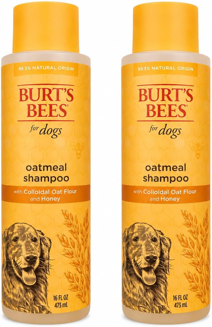 Oatmeal Dog Shampoo with Honey, Unscented, 16 Fl Oz