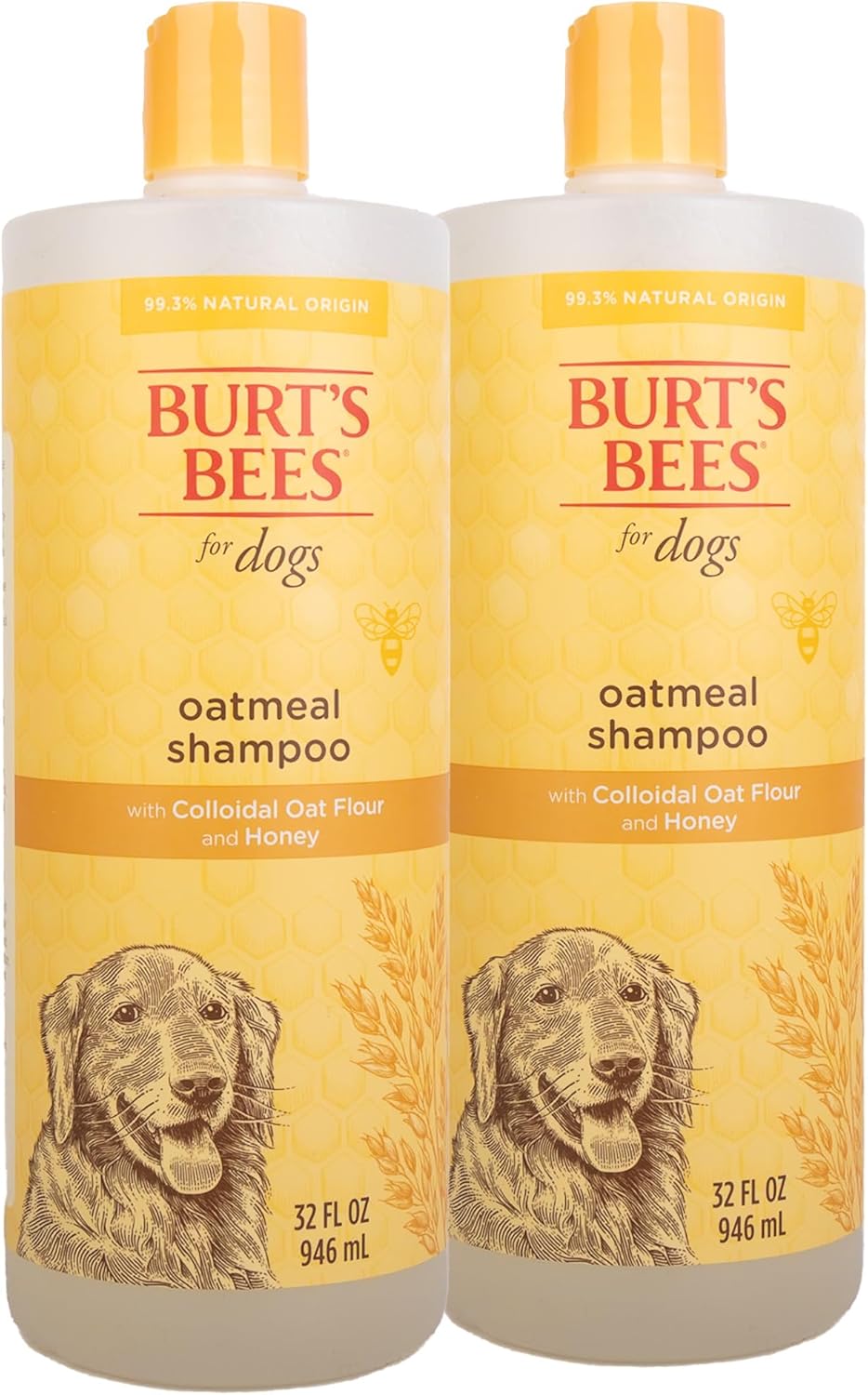 Oatmeal Dog Shampoo with Honey, Unscented, 16 Fl Oz