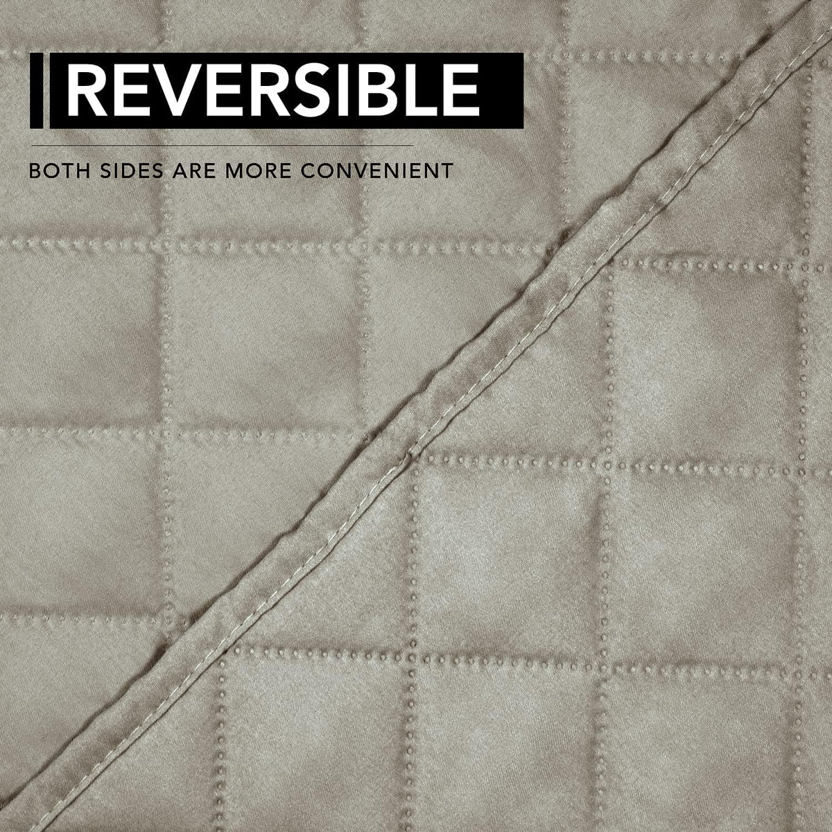 Reversible Couch Cover, 3 Cushion Sofa, Large, Chocolate/Beige | Machine Washable Slipcover For Dogs, Water Resistant Furniture Mat For Living Room, Non-Slip Sofa Cover, Pet Friendly - Colors B